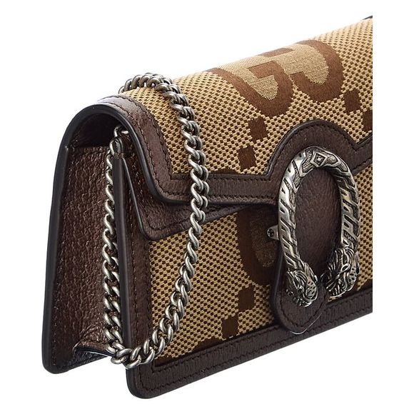 Gucci Dionysus Super Mini Jumbo GG Canvas & Leather Shoulder Bag - Picture 3 of 5